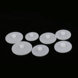 Maxbell 19 Pieces/set White Plastic Assorted Gears Gear Kits for DIY Robot RC Car Toys Model Accessories