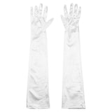 Maxbell Pack of 2 Grace Lady Formal Bridal Satin Banquet Party Wedding Opera Gloves Gift Long 21"