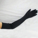 Maxbell Pack of 2 Grace Lady Formal Bridal Satin Banquet Party Wedding Opera Gloves Gift Long 21"
