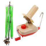 Maxbell 2 Pieces/Set Umbrella Swift Yarn Winder Hand Operated Ball Winder Bobbin Winder Holder Knitting Tool