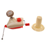 Maxbell 2 Pieces/Set Umbrella Swift Yarn Winder Hand Operated Ball Winder Bobbin Winder Holder Knitting Tool