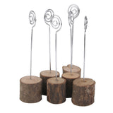 Maxbell 18pcs Wood Tree Rustic Place Card Holders Memo Note Photo Number Table Decor