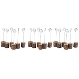 Maxbell 18pcs Wood Tree Rustic Place Card Holders Memo Note Photo Number Table Decor