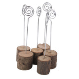 Maxbell 18pcs Wood Tree Rustic Place Card Holders Memo Note Photo Number Table Decor