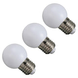 Maxbell 3- Piece Warm White 1W Energy Saving LED Golf Ball Light Bulb Party Decorative Lamp E27 Socket AC220V