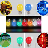 Maxbell 3- Piece Warm White 1W Energy Saving LED Golf Ball Light Bulb Party Decorative Lamp E27 Socket AC220V