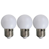 Maxbell 3- Piece Warm White 1W Energy Saving LED Golf Ball Light Bulb Party Decorative Lamp E27 Socket AC220V