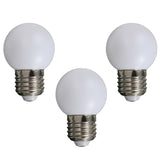 Maxbell 3- Piece Warm White 1W Energy Saving LED Golf Ball Light Bulb Party Decorative Lamp E27 Socket AC220V