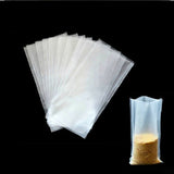 Maxbell 50 Pieces PVA Carp Fishing Bait Bags Water Soluble Quick Dissolving Bags with 1 Spool of 20m PVA Fishing Line