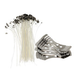 Maxbell 20cm Pre Waxed Candle Wicks with Sustainers Candle Wicks Holder for Candle Making Crafts
