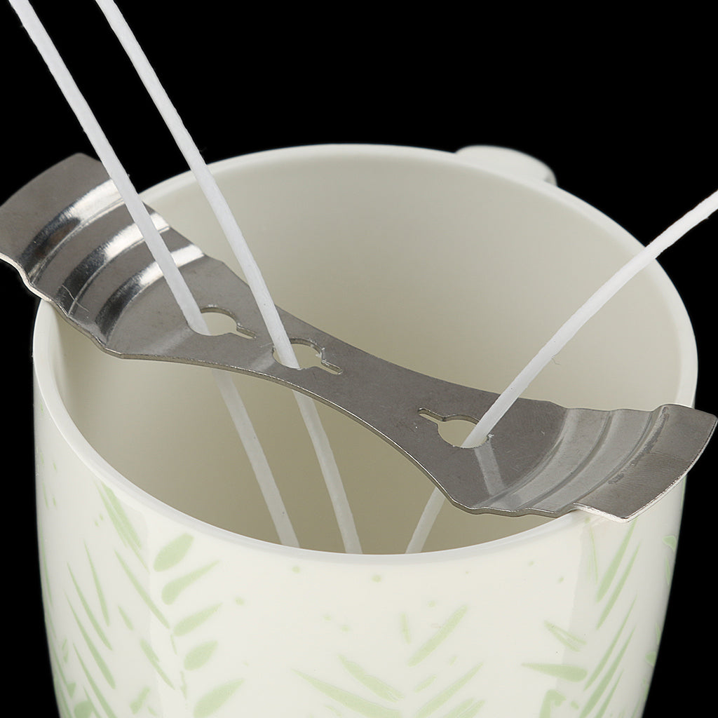 Maxbell 20cm Pre Waxed Candle Wicks with Sustainers Candle Wicks Holder for Candle Making Crafts