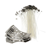Maxbell 20cm Pre Waxed Candle Wicks with Sustainers Candle Wicks Holder for Candle Making Crafts