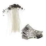 Maxbell 20cm Pre Waxed Candle Wicks with Sustainers Candle Wicks Holder for Candle Making Crafts