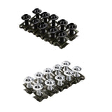 Maxbell 20 Pieces M6*6mm License Plate Frame Fairing Bolts Fastener Clips Screws Kit