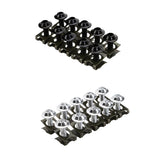 Maxbell 20 Pieces M6*6mm License Plate Frame Fairing Bolts Fastener Clips Screws Kit