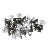 Maxbell 20 Pieces M6*6mm License Plate Frame Fairing Bolts Fastener Clips Screws Kit