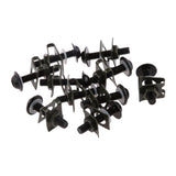 Maxbell 20 Pieces M6*6mm License Plate Frame Fairing Bolts Fastener Clips Screws Kit