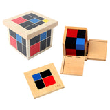 Maxbell Wooden Montessori Mathematics Material Trinomial and Binomial Cube Set Kids Early Learn Algebra and Maths Educational Toy Gift