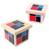 Maxbell Wooden Montessori Mathematics Material Trinomial and Binomial Cube Set Kids Early Learn Algebra and Maths Educational Toy Gift