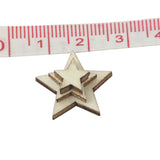 Maxbell 250 Pieces Assorted Size Natural Wood Multi Style Chic Craft Scrapbooking
