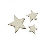 Maxbell 250 Pieces Assorted Size Natural Wood Multi Style Chic Craft Scrapbooking