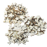 Maxbell 250 Pieces Assorted Size Natural Wood Multi Style Chic Craft Scrapbooking
