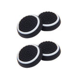 Maxbell 2 Pairs Game Joystick Thumbstick Caps for Sony PS4 Controller Black + White