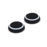 Maxbell 2 Pairs Game Joystick Thumbstick Caps for Sony PS4 Controller Black + White