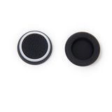 Maxbell 2 Pairs Game Joystick Thumbstick Caps for Sony PS4 Controller Black + White