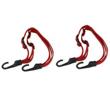 Maxbell 2 Pieces Adjustable Motorcycle Luggage Tie Down Bungee Straps Cords with Hooks