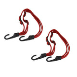 Maxbell 2 Pieces Adjustable Motorcycle Luggage Tie Down Bungee Straps Cords with Hooks