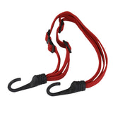 Maxbell 2 Pieces Adjustable Motorcycle Luggage Tie Down Bungee Straps Cords with Hooks
