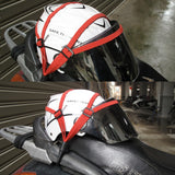 Maxbell 2 Pieces Adjustable Motorcycle Luggage Tie Down Bungee Straps Cords with Hooks