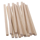 Maxbell 20 Pieces 20cm Square Wood Stick Pieces Wooden Dowel for Making Trunk Pole Hobby Craft 10mm