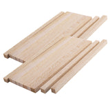 Maxbell 20 Pieces 20cm Square Wood Stick Pieces Wooden Dowel for Making Trunk Pole Hobby Craft 10mm