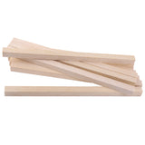 Maxbell 20 Pieces 20cm Square Wood Stick Pieces Wooden Dowel for Making Trunk Pole Hobby Craft 10mm