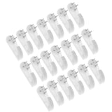 Maxbell 40 Pieces Plastic Hard Picture Frame Wall Hooks Hangers 50mm