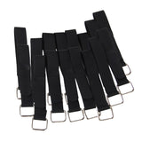 Maxbell 20 Pieces Reusable Cable Ties Black Nylon Straps Fastening Tape wth Buckle