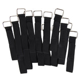 Maxbell 20 Pieces Reusable Cable Ties Black Nylon Straps Fastening Tape wth Buckle