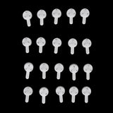 Maxbell 40 Pieces Plastic Hard Wall Picture Frame Hooks Hangers Multi Purpose 3-pin