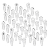 Maxbell 40 Pieces Plastic Hard Wall Picture Frame Hooks Hangers Multi Purpose 3-pin