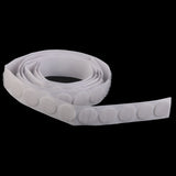 Maxbell 140 Pairs Self Adhesive Hook Loop Fastener Tape Stick on Coins Dots Black White 16mm