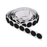 Maxbell 140 Pairs Self Adhesive Hook Loop Fastener Tape Stick on Coins Dots Black White 16mm