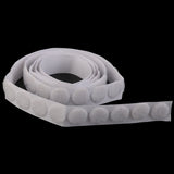 Maxbell 140 Pairs Self Adhesive Hook Loop Fastener Tape Stick on Coins Dots Black White 16mm