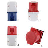 Maxbell 3 Pin Plug Surface Mounted Waterproof IP44 220V-240V 32A Male + Female Set