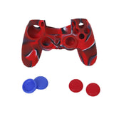 Maxbell Silicone Protective Skin Case Cover + Joystick Cap for Sony PS4 Controller
