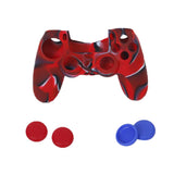 Maxbell Silicone Protective Skin Case Cover + Joystick Cap for Sony PS4 Controller