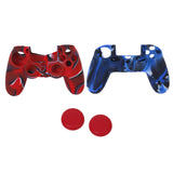 Maxbell Silicone Protective Skin Case Cover + Joystick Cap for Sony PS4 Controller