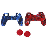 Maxbell Silicone Protective Skin Case Cover + Joystick Cap for Sony PS4 Controller