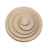 Maxbell Pack of 100 Unfinished Wooden Shape Circle Round Embellishments for DIY Crafts Scrapbooking 30mm